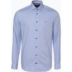 Tommy Hilfiger Tailored - Koszula męska łatwa w prasowaniu, lila. Koszule męskie Tommy Hilfiger Tailored, m, w kratkę, z bawełny, z włoskim kołnierzykiem, bez rękawów. Za 299,95 zł.