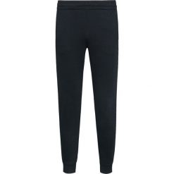 Spodnie dresowe EA7 EMPORIO ARMANI. Czarne spodnie męskie EA7 Emporio Armani, bez wzorów, z bawełny. W wyprzedaży za 240,00 zł.