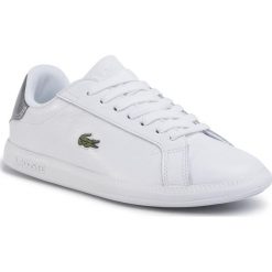 Sneakersy LACOSTE - Graduate 120 1 Sfa 7-39SFA0015108 Wht/Slv. Białe półbuty damskie Lacoste, ze skóry ekologicznej. W wyprzedaży za 279,00 zł.
