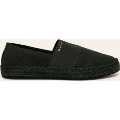 Gant - Espadryle Raffiaville. Czarne espadryle damskie GANT, bez wzorów, ze skóry, bez obcasa, na obcasie. Za 269,90 zł.