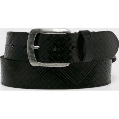 Pepe Jeans - Pasek skórzany Lynthon. Czarne paski męskie marki Pepe Jeans, w paski, z jeansu. Za 199,90 zł.
