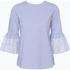 Marie Lund - Bluzka damska, niebieski. Niebieskie bluzki damskie marki Marie Lund, m, w koronkowe wzory, z koronki, z dekoltem na plecach, bez rękawów. Za 69,95 zł.
