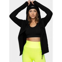 Bluza damska BLD601 - głęboka czerń - Outhorn. Bluzy damskie Outhorn, bez wzorów, bez rękawów, bez kaptura. Za 99,99 zł.