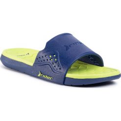 Klapki RIDER - Infinity III Slide K 82743 Blue/Green 20106. Niebieskie sandały chłopięce Rider, z tworzywa sztucznego, bez zapięcia. W wyprzedaży za 99,00 zł.