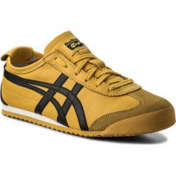 Sneakersy ASICS - ONITSUKA TIGER Mexico 66 DL408 Yellow/Black 0490. Żółte półbuty damskie marki Asics, na sznurówki. Za 389,00 zł.