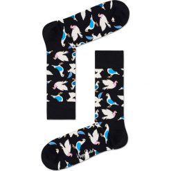Happy Socks - Skarpetki Pigeon. Czarne skarpetki damskie Happy Socks, bez wzorów. Za 39,90 zł.