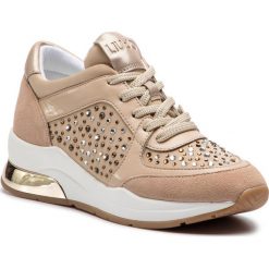 Sneakersy LIU JO - Karlie 12 B19007 TX003 Sand 01127. Brązowe półbuty damskie Liu Jo, z zamszu. Za 739,00 zł.