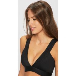 Calvin Klein Jeans - Biustonosz kąpielowy. Czarne stroje kąpielowe damskie Calvin Klein Jeans, xs, bez wzorów, z elastanu. W wyprzedaży za 279,90 zł.