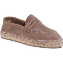 Espadryle MANEBI - Loafers W W 1.9 LW Vintage Taupe. Szare espadryle damskie Manebi, bez wzorów, ze skóry, bez obcasa, na płaskiej podeszwie. Za 579,00 zł.