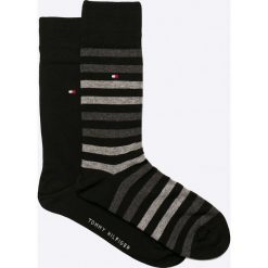 Tommy Hilfiger - Skarpety (2-pack). Czarne skarpetki męskie TOMMY HILFIGER, bez wzorów, z elastanu. W wyprzedaży za 47,90 zł.