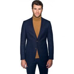 Marynarka oreto granatowy slim fit. Niebieskie marynarki męskie Recman, m, bez wzorów. Za 599,00 zł.
