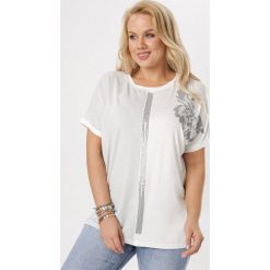Szara Bluzka Narilina. Szare bluzki damskie Born2be, xl, bez wzorów, bez kołnierzyka, bez rękawów. W wyprzedaży za 44,99 zł.