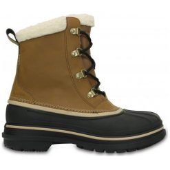 Crocs Śniegowce Allcast Ii Boot M Wheat/Black 46-47 (m12). Czarne śniegowce męskie Crocs, na zimę, bez zapięcia. W wyprzedaży za 305,00 zł.