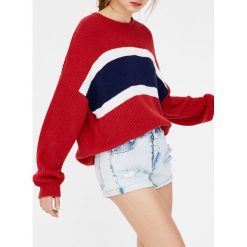 Bermudy damskie: Jeansowe spodenki mom fit z przetarciami