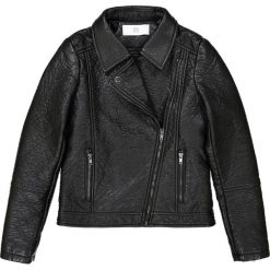 Kurtka w stylu motocyklowym 10-16 lat. Czarne kurtki chłopięce marki La Redoute Collections, z poliesteru. Za 141,08 zł.
