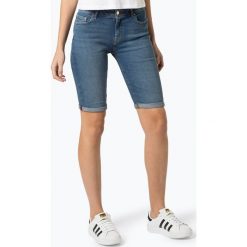 Tommy Hilfiger - Damskie krótkie spodenki jeansowe, niebieski. Niebieskie szorty damskie TOMMY HILFIGER, bez wzorów, z jeansu. Za 399,95 zł.