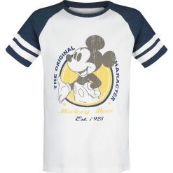 Myszka Miki i Minnie Micky Vintage T-Shirt biały/ciemnoniebieski melanż. Niebieskie t-shirty męskie marki Myszka Miki i Minnie, l, z nadrukiem, z okrągłym kołnierzem. Za 79,90 zł.