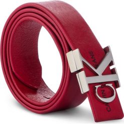 Pasek Damski CALVIN KLEIN JEANS - J 3Cm Mono Leather Belt K60K605425 631. Czerwone paski damskie Calvin Klein Jeans, w paski, z jeansu. Za 249,00 zł.