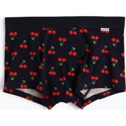 Happy Socks - Obcisłe bokserki męskie, niebieski. Niebieskie bokserki męskie Happy Socks, bez wzorów, z bawełny. Za 99,95 zł.