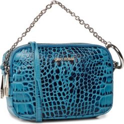 Torebka GINO ROSSI - CROCO 0002-LIB Blue. Niebieskie torebki klasyczne damskie Gino Rossi, bez wzorów, ze skóry, klasyczne, bez dodatków. Za 249,99 zł.