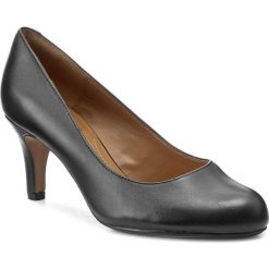 Półbuty CLARKS - Arista Abe 261043674 Black Leather. Czarne creepersy damskie Clarks, ze skóry ekologicznej, na obcasie. W wyprzedaży za 219,00 zł.