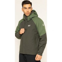 Kurtka zimowa Jack Wolfskin Steting Peak 1112211-5100. Zielone kurtki męskie Jack Wolfskin, na zimę, m, bez wzorów, z poliesteru, bez kaptura. W wyprzedaży za 889,00 zł.