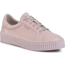 Sneakersy NESSI - 17111 Róż 411. Różowe półbuty damskie Nessi, ze skóry. W wyprzedaży za 179,00 zł.