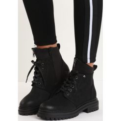 Czarne Traperki No Fear. Czarne buty zimowe damskie Born2be, na płaskiej podeszwie. Za 64,99 zł.
