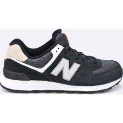 New Balance - Buty ML574VAI. Czarne halówki męskie marki New Balance, z materiału, na sznurówki. W wyprzedaży za 199,90 zł.