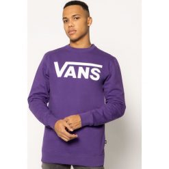 Bluza Vans Classic Crew II VN0A456AYMM1. Fioletowe bluzy męskie Vans, s, bez wzorów, z bawełny, bez kołnierzyka, bez rękawów, bez kaptura. W wyprzedaży za 169,00 zł.