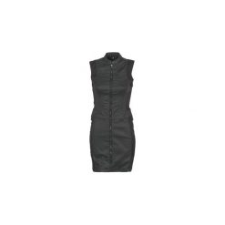 Sukienki krótkie G-Star Raw LYNN SLIM DRESS S/LESS. Czarne sukienki hiszpanki G-Star RAW, s, retro, z krótkim rękawem, mini. Za 535,20 zł.