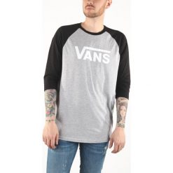 Vans Koszulka Czarny Szary. Szare podkoszulki męskie Vans, xl, z haftami, z elastanu, bez kołnierzyka, z długim rękawem, długie. Za 137,95 zł.