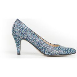Szpilki - skóra naturalna - model 1367 - kolor motyw etniczny. Czółenka damskie Zapato, bez wzorów, ze skóry, bez obcasa, na szpilce. Za 319,00 zł.