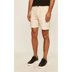 Selected - Szorty. Białe spodenki i szorty męskie Selected, s, bez wzorów, z tkaniny, casualowe. Za 219,90 zł.