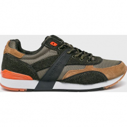 Napapijri - Buty. Szare buty skate męskie Napapijri, z materiału, na sznurówki. Za 399,90 zł.