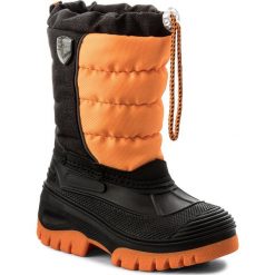 Śniegowce CMP - Kids Hanki 3Q48064K Nero U901. Pomarańczowe kozaki dziewczęce marki CMP. W wyprzedaży za 129,00 zł.