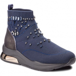 Sneakersy LIU JO - Karlie 10 B68033 TX022 Blue 00009. Niebieskie sneakersy damskie Liu Jo, z materiału. Za 799,00 zł.