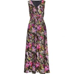 Długa sukienka w kwiaty bonprix oliwkowy z nadrukiem. Zielone sukienki damskie bonprix, z nadrukiem, bez kołnierzyka, z długim rękawem, długie, maxi. Za 149,99 zł.