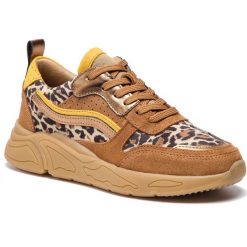 Sneakersy EVA MINGE - EM-18-06-000074 648. Pomarańczowe półbuty damskie marki Eva Minge, ze skóry. Za 419,00 zł.