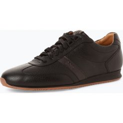 BOSS Casual - Męskie tenisówki ze skóry – Orland_Lowp_tb, czarny. Czarne trampki męskie marki BOSS Casual, ze skóry. Za 499,95 zł.