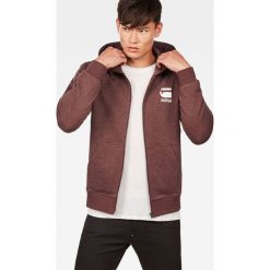 G-Star Raw - Bluza. Różowe bluzy męskie G-Star RAW, xxl, z nadrukiem, z bawełny, retro, z kapturem, bez rękawów, z kapturem. W wyprzedaży za 239,90 zł.