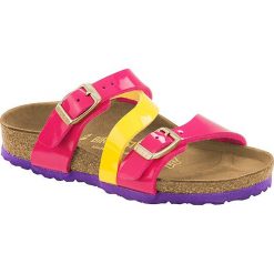 Buty dziecięce: Klapki „Salina” w kolorze różowo-żółtym – szerokość S