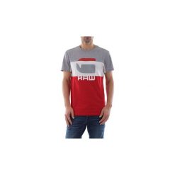 T-shirty z krótkim rękawem G-Star Raw D12408 336 GRAPHIC 41. Czerwone t-shirty męskie G-Star RAW, m, bez wzorów, retro, bez kołnierzyka, krótkie. Za 122,74 zł.