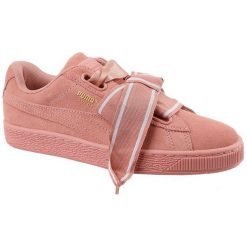 Puma Suede Heart Satin Ii W 364084-03 38 Różowe. Różowe buty sportowe damskie marki Puma, bez wzorów, ze skóry, sportowe, puma suede. W wyprzedaży za 209,99 zł.