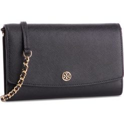 Torebka TORY BURCH - Robinson Chain Wallet 54277 Black 001. Czarne torebki klasyczne damskie Tory Burch, bez wzorów, ze skóry, eleganckie, bez dodatków. W wyprzedaży za 759,00 zł.