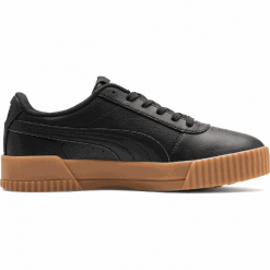 Puma buty damskie Carina L Puma Black-Puma Black-Gum 40,5. Czarne buty sportowe damskie Puma, bez wzorów, ze skóry, sportowe. W wyprzedaży za 189,00 zł.