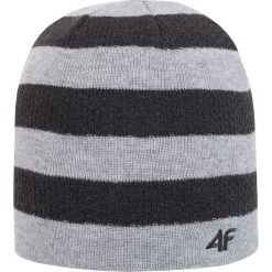 Czapka męska CAM204Z - jasny szary melanż - 4F. Szare czapki zimowe męskie marki 4f, melanż, z materiału. Za 22,99 zł.