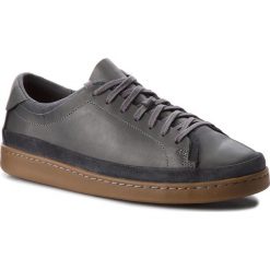 Sneakersy CLARKS - Nathan Craft 261371047 Dark Grey. Szare sneakersy męskie marki Clarks, na co dzień, bez wzorów, ze skóry, klasyczne, bez zapięcia. W wyprzedaży za 329,00 zł.