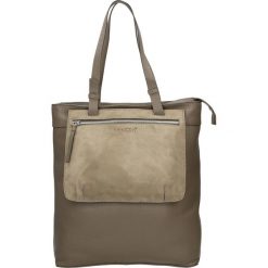 Torba - 5774 M-K TAUP. Szare torebki klasyczne damskie marki Venezia, ze skóry. Za 429,00 zł.