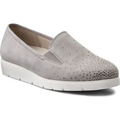 Półbuty GABOR - 62.611.40 Light Grey. Szare półbuty damskie na koturnie Gabor, z materiału. W wyprzedaży za 259,00 zł.